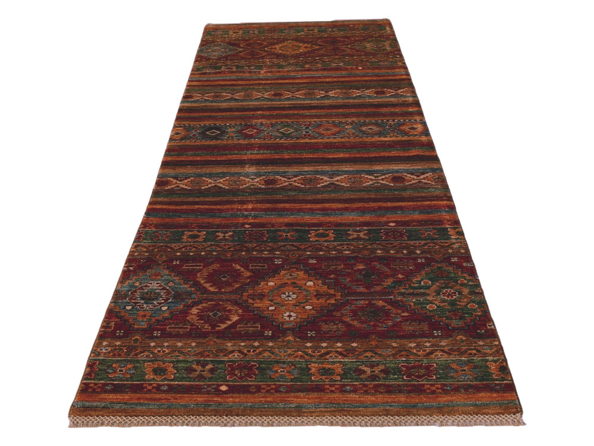 2' 10 x 8' 2 Hand Knotted Kazak Runner Rug