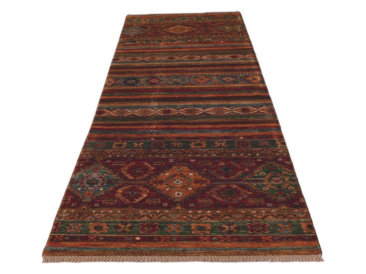 Detail image of 2' 10 x 8' 2 Hand Knotted Kazak Runner Rug