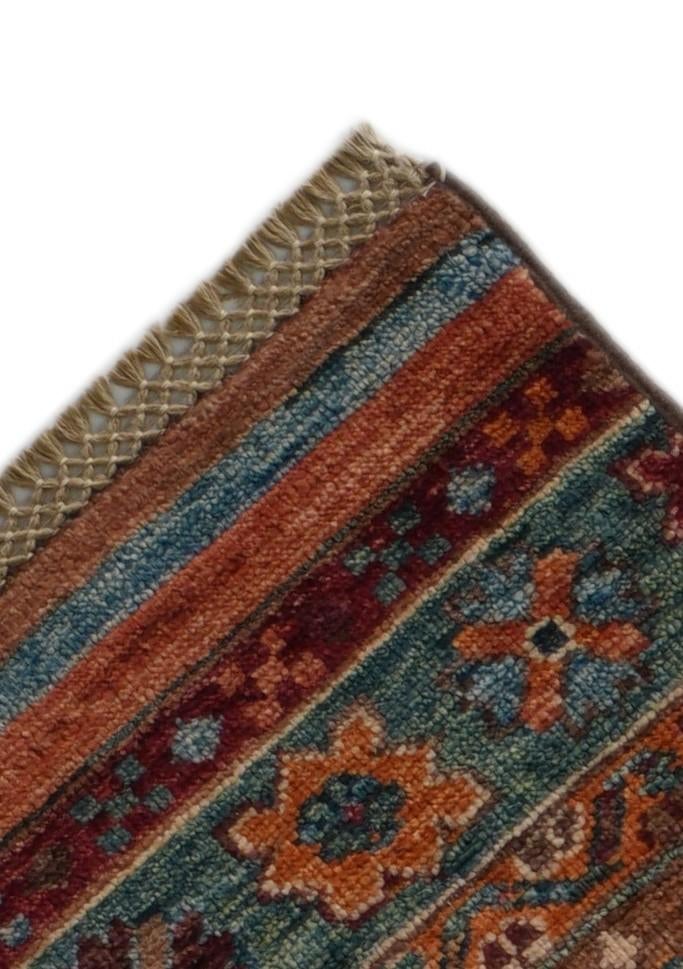2' 10 x 8' 2 Hand Knotted Kazak Runner Rug