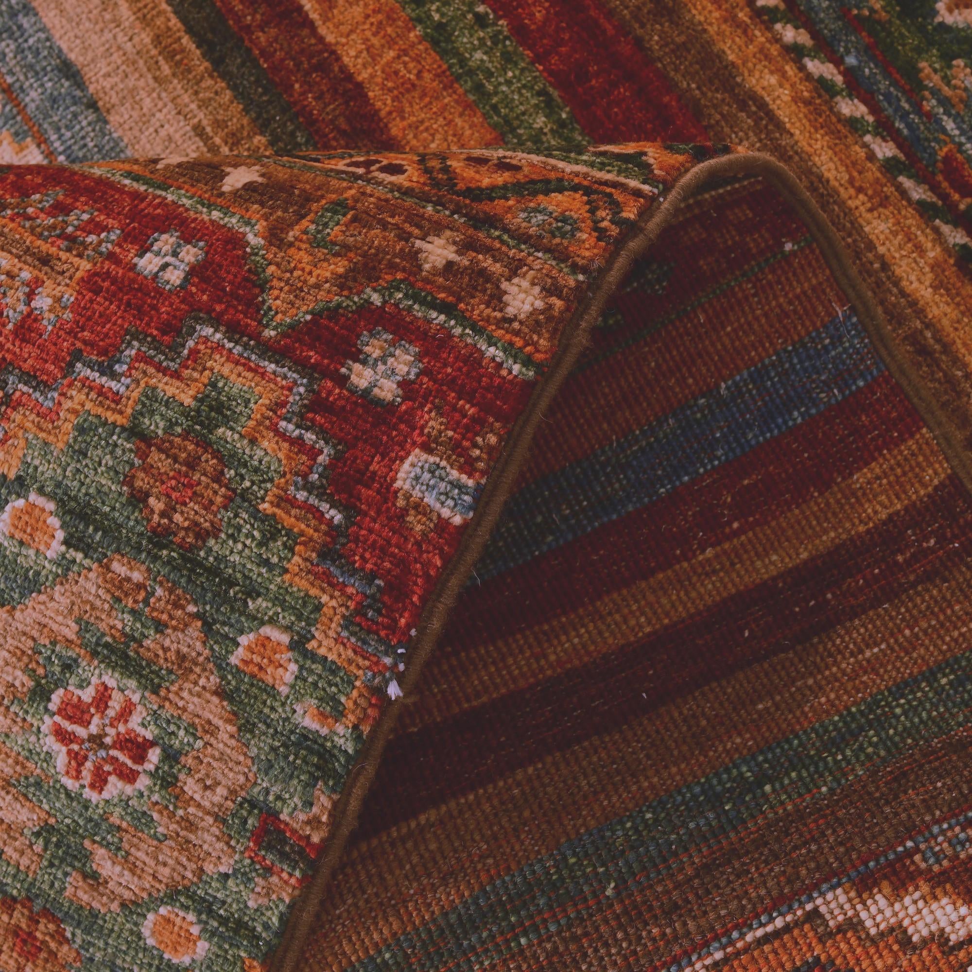 2' 10 x 8' 2 Hand Knotted Kazak Runner Rug