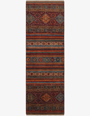 2' 10 x 8' 2 Hand Knotted Kazak Runner Rug
