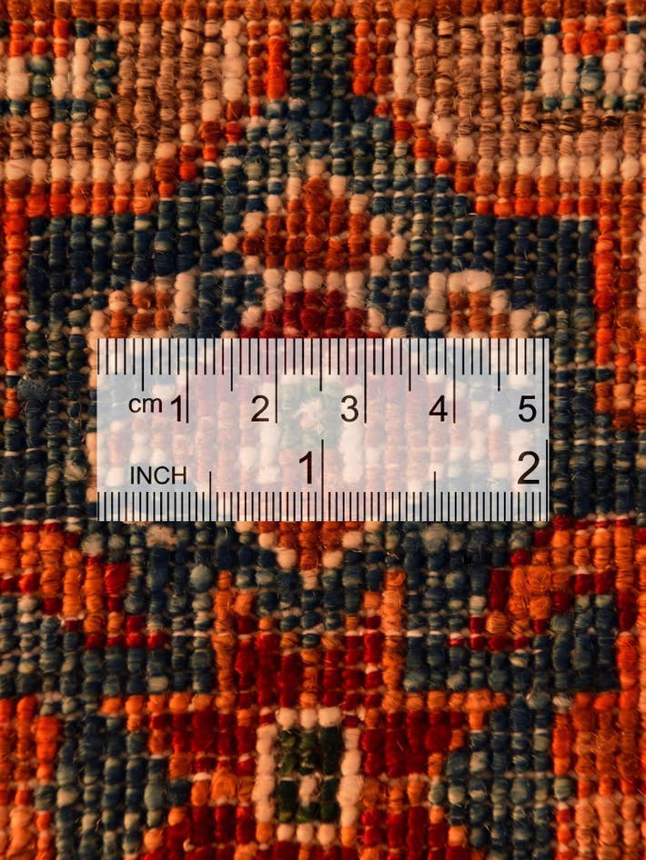 Detail image of 2' 4 x 6' 10 Hand Knotted Kazak Runner Rug
