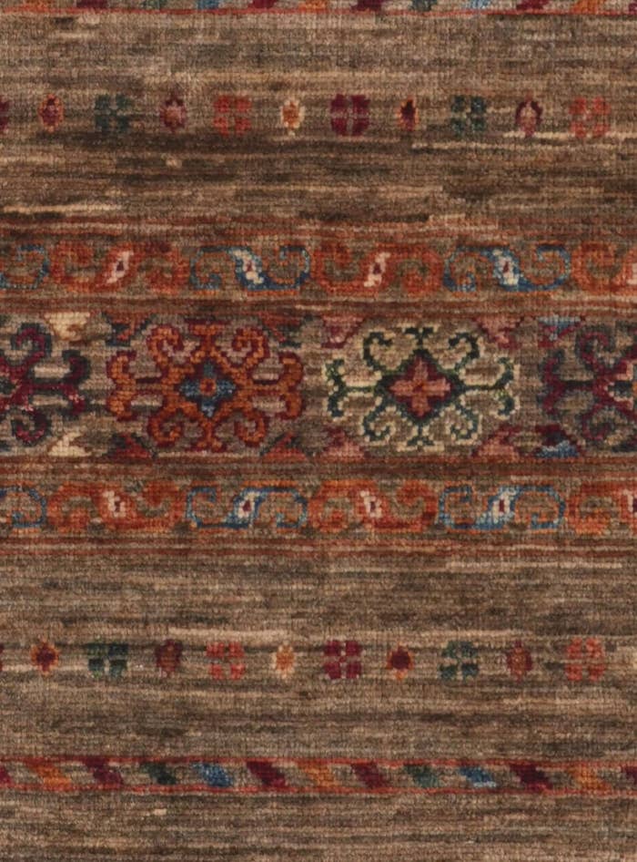 Detail image of 2' 4 x 6' 10 Hand Knotted Kazak Runner Rug