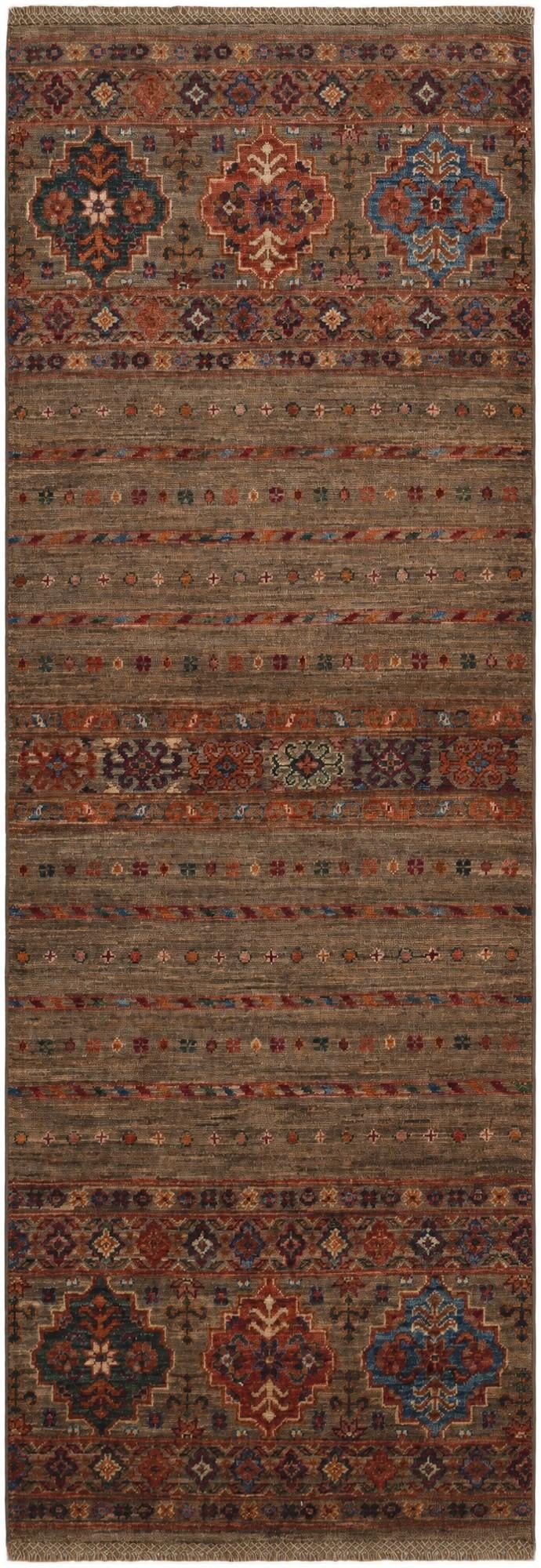 2' 4 x 6' 10 Hand Knotted Kazak Runner Rug