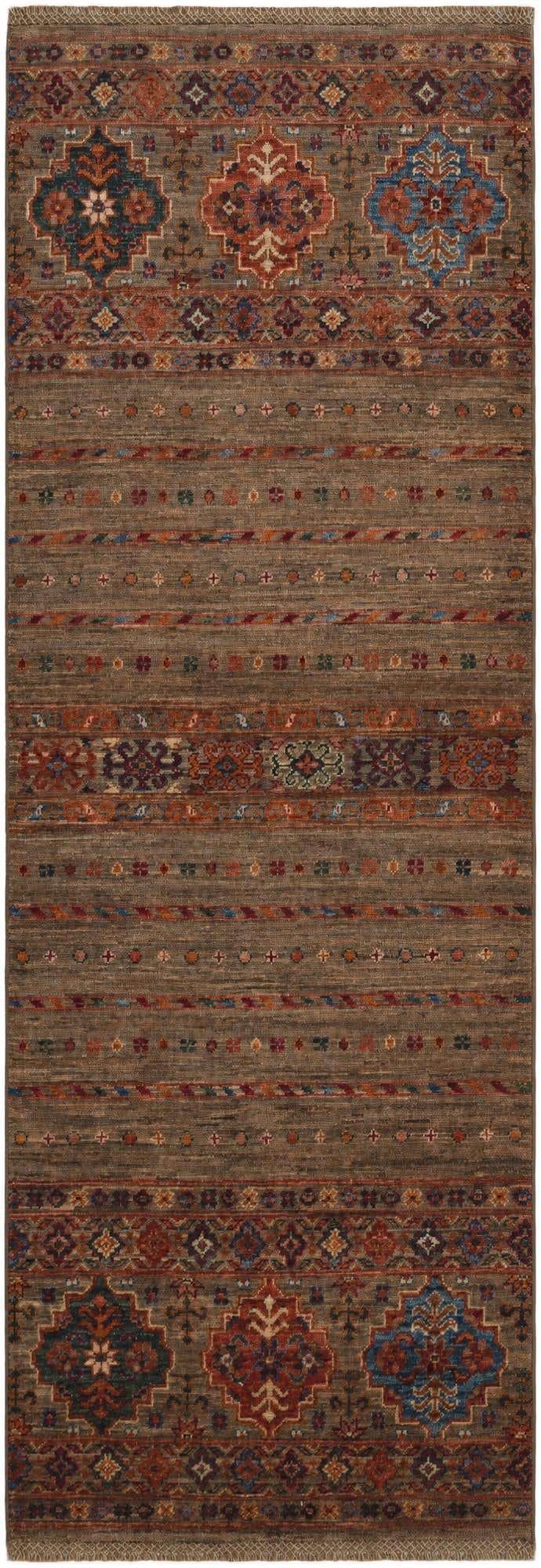 2' 4 x 6' 10 Hand Knotted Kazak Runner Rug