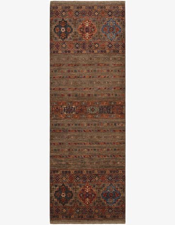 2' 4 x 6' 10 Hand Knotted Kazak Runner Rug