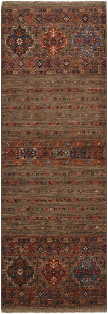 2' 4 x 6' 10 Hand Knotted Kazak Runner Rug