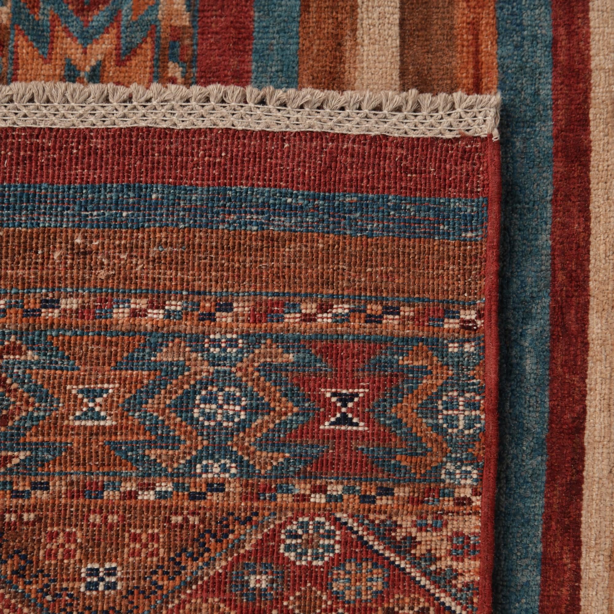 85cm x 255cm anudado a mano Kazak Alfombra Pasillera