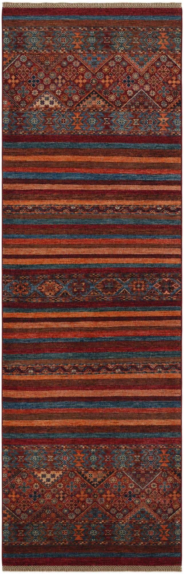 2' 8 x 8' 6 Hand Knotted Kazak Runner Rug
