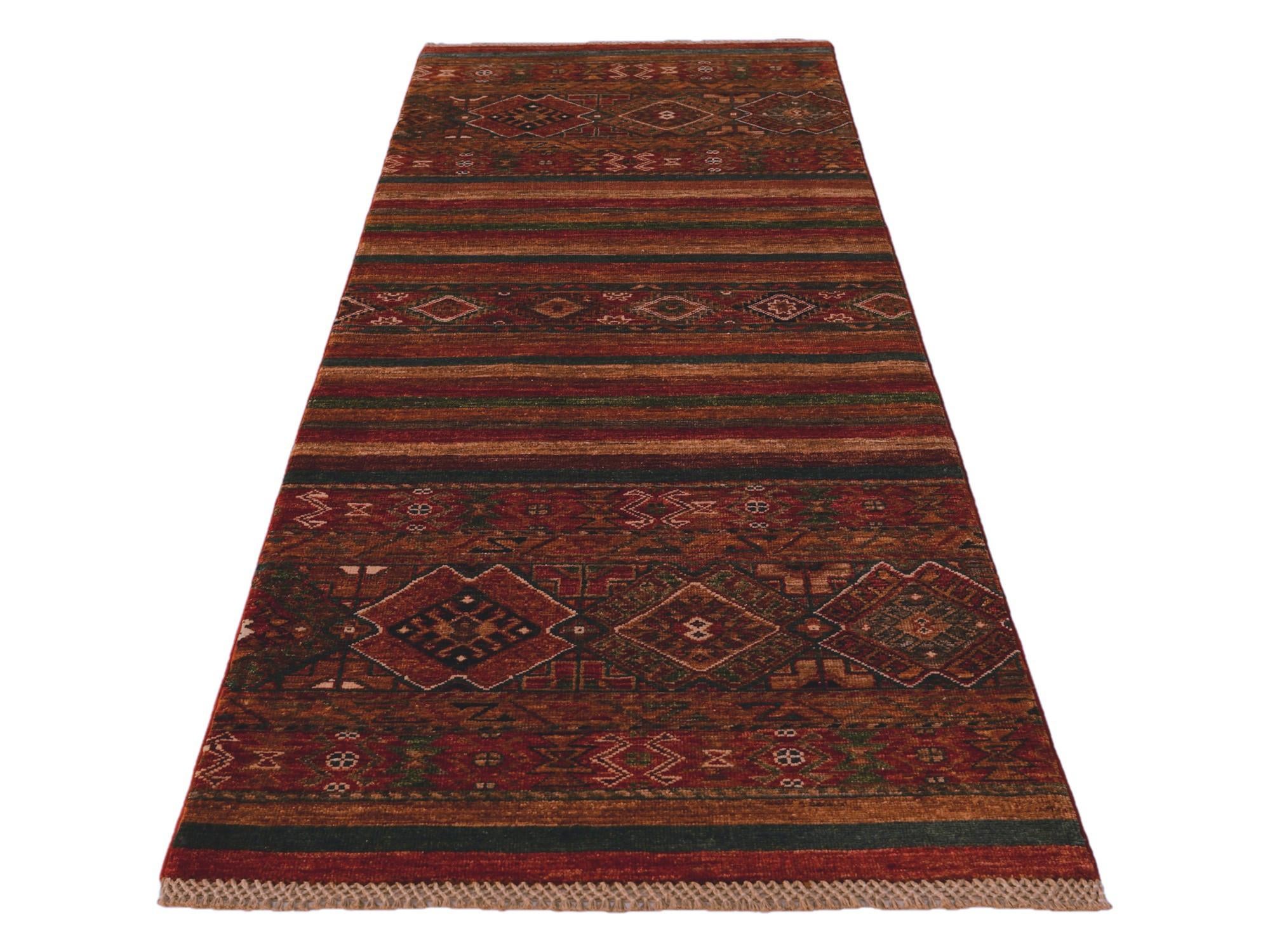 2' 6 x 6' 9 Hand Knotted Kazak Runner Rug