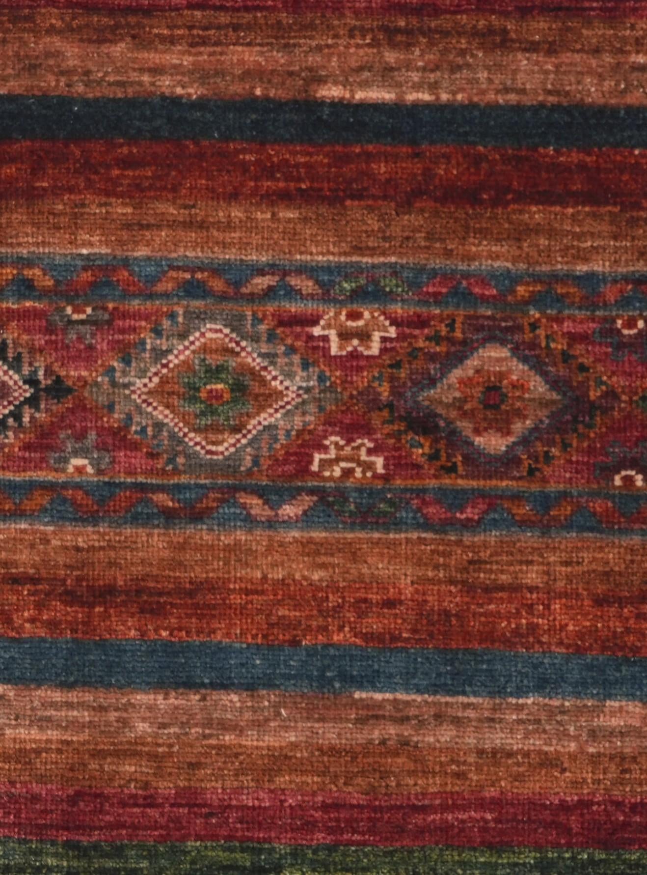 2' 6 x 6' 9 Hand Knotted Kazak Runner Rug