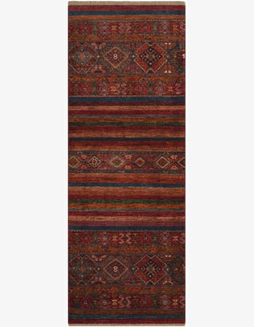 2' 6 x 6' 9 Hand Knotted Kazak Runner Rug