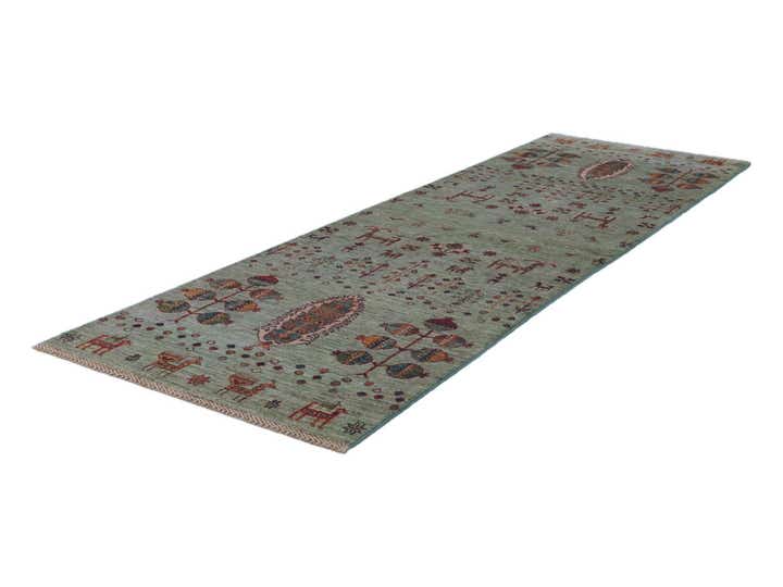 2' 7 x 8' 3 Hand Knotted Kazak Runner Rug
