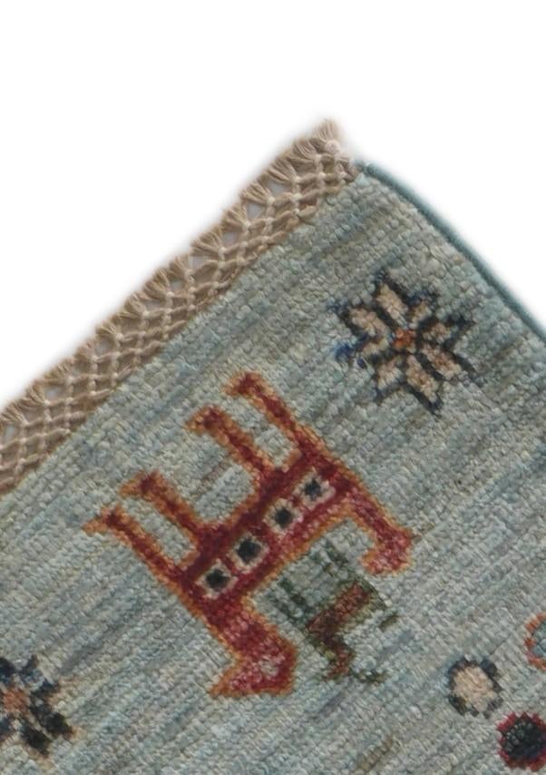 2' 7 x 8' 3 Hand Knotted Kazak Runner Rug