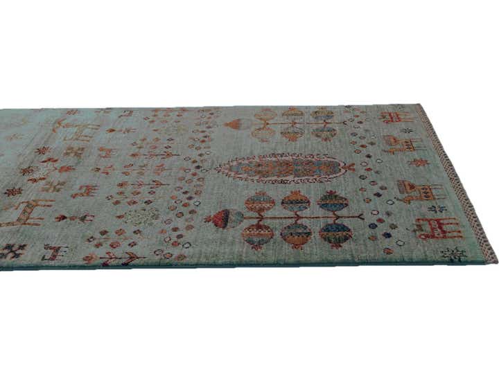 2' 7 x 8' 3 Hand Knotted Kazak Runner Rug