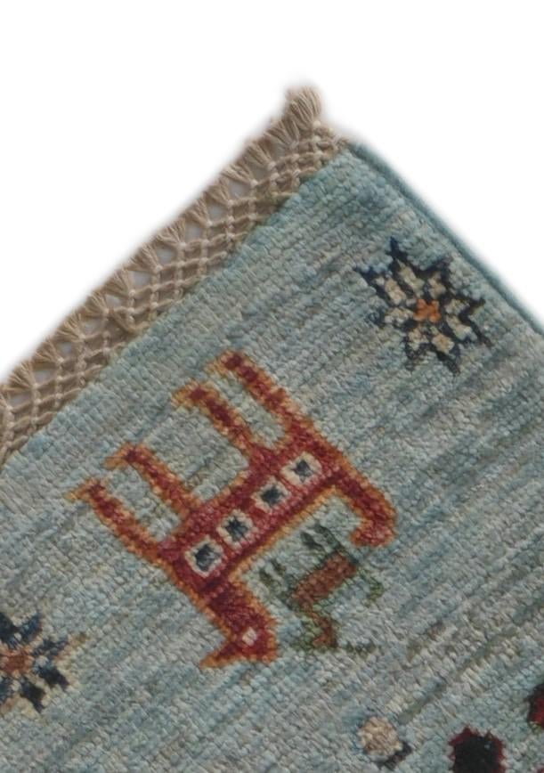 2' 7 x 8' 3 Hand Knotted Kazak Runner Rug