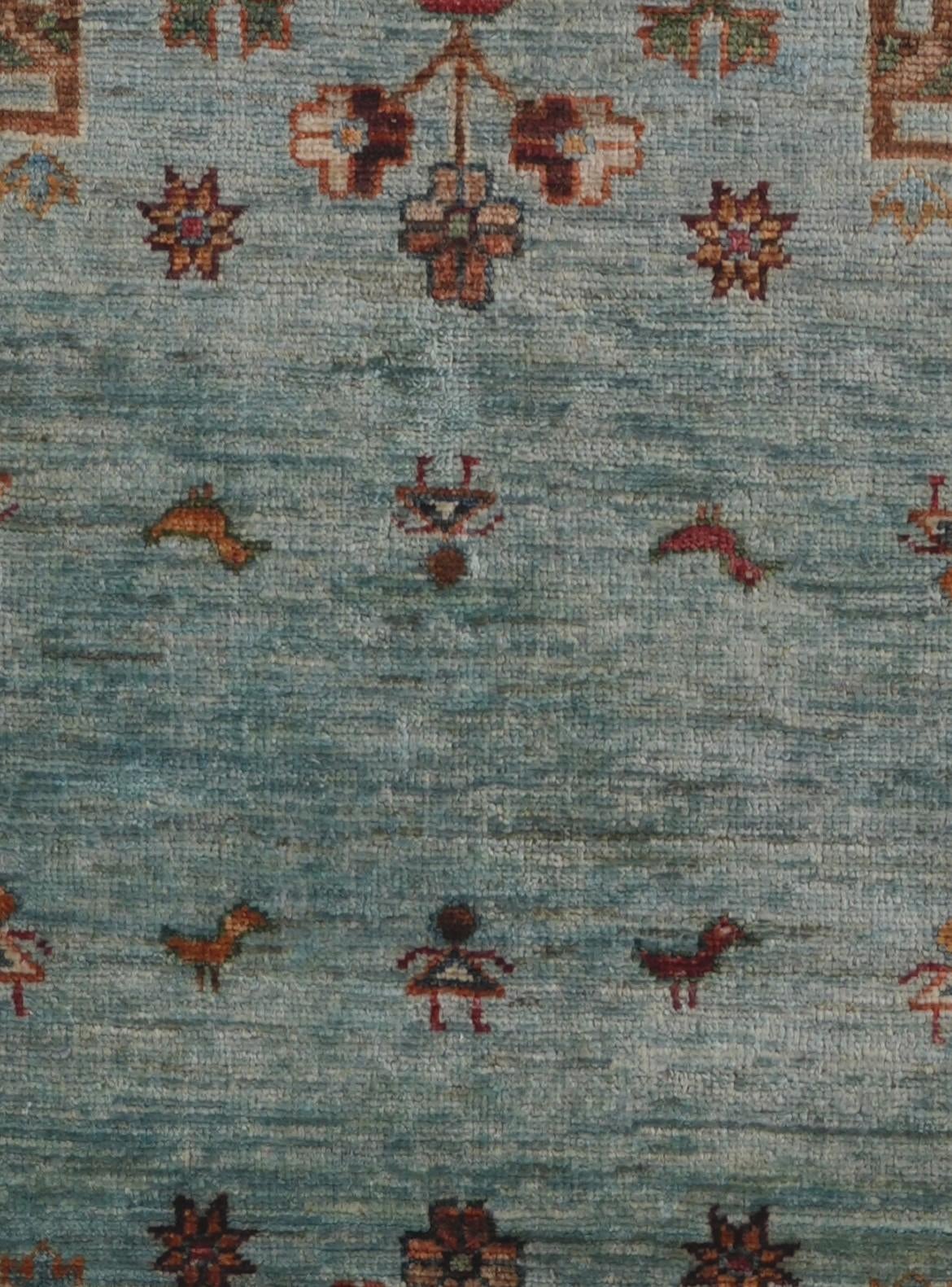 2' 7 x 8' 3 Hand Knotted Kazak Runner Rug