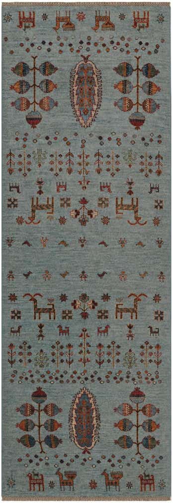 2' 7 x 8' 3 Hand Knotted Kazak Runner Rug