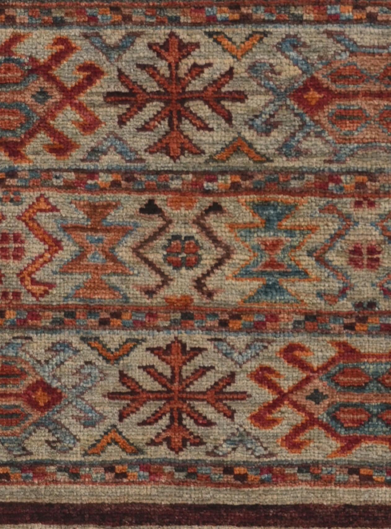 2' 3 x 6' 5 Hand Knotted Kazak Runner Rug