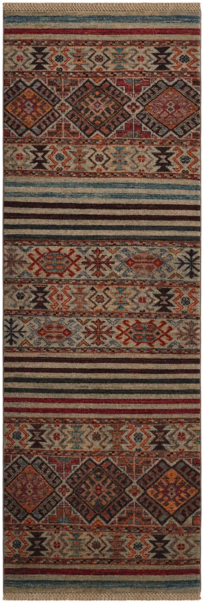 2' 3 x 6' 5 Hand Knotted Kazak Runner Rug
