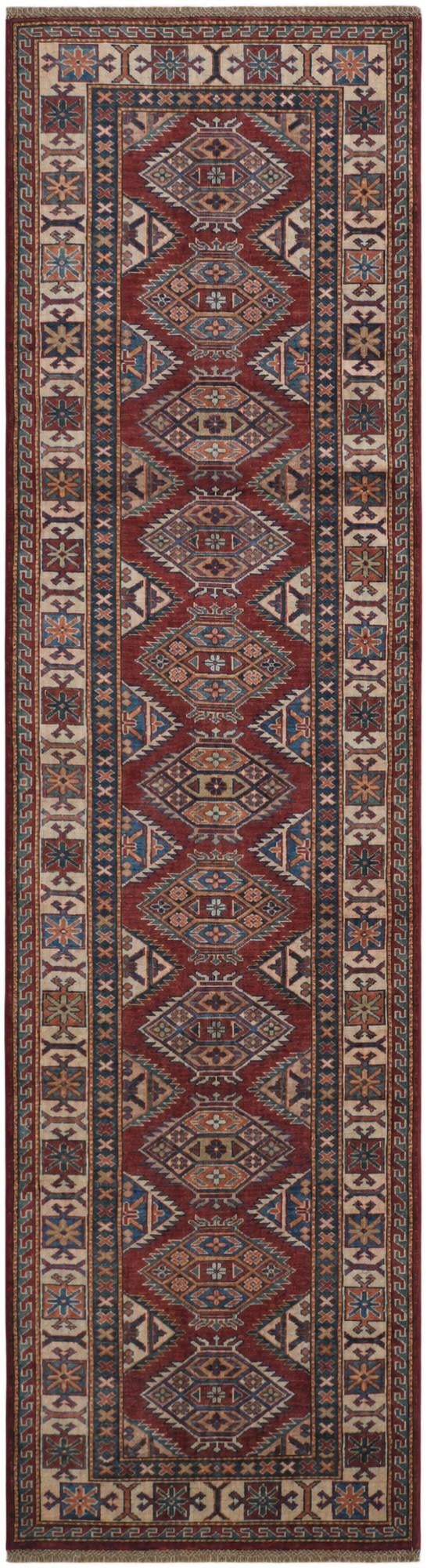 2' 8 x 10' 1 Hand Knotted Kazak Runner Rug