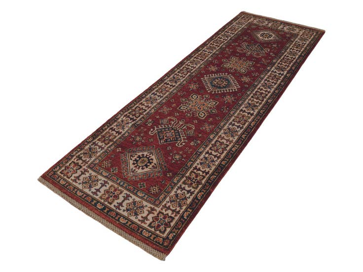 Detail image of 2' 7 x 7' 7 Hand Knotted Kazak Runner Rug