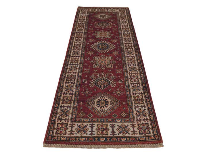 2' 7 x 7' 7 Hand Knotted Kazak Runner Rug