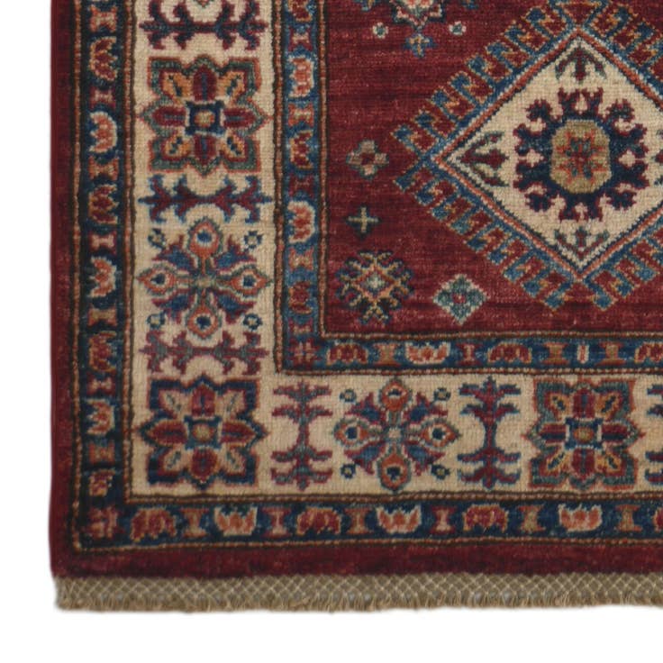 Detail image of 2' 7 x 7' 7 Hand Knotted Kazak Runner Rug