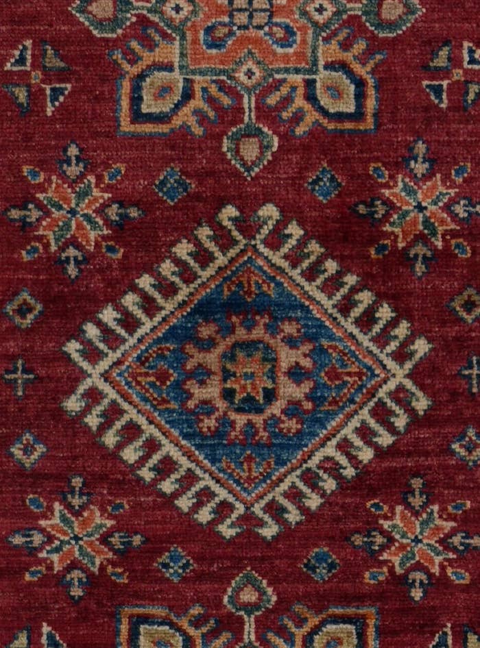 Detail image of 2' 7 x 7' 7 Hand Knotted Kazak Runner Rug