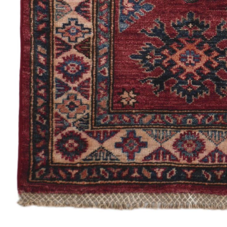 Detail image of 2' x 5' 7 Hand Knotted Kazak Runner Rug