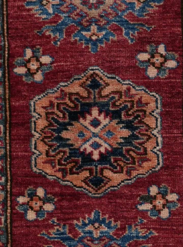 2' x 5' 7 Hand Knotted Kazak Runner Rug