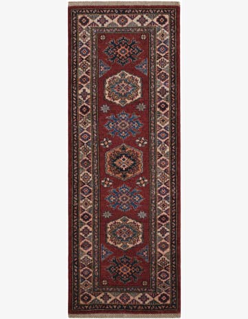 2' x 5' 7 Hand Knotted Kazak Runner Rug