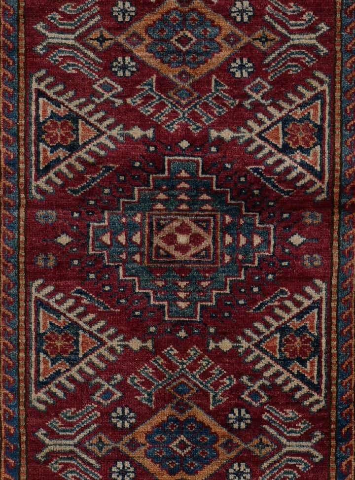 2' 9 x 10' 3 Hand Knotted Kazak Runner Rug