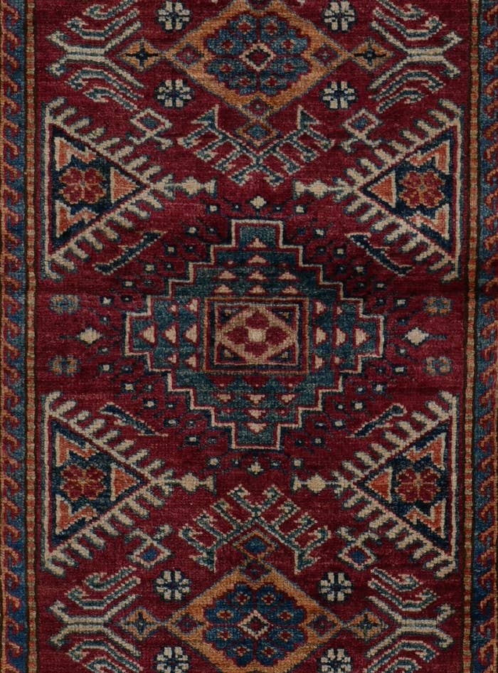 Detail image of 2' 9 x 10' 3 Hand Knotted Kazak Runner Rug