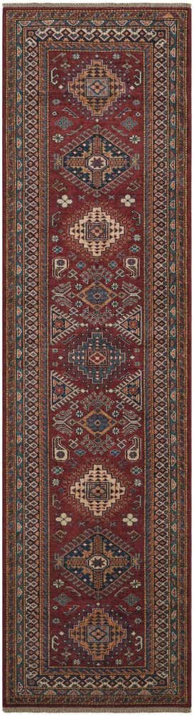 2' 9 x 10' 3 Hand Knotted Kazak Runner Rug