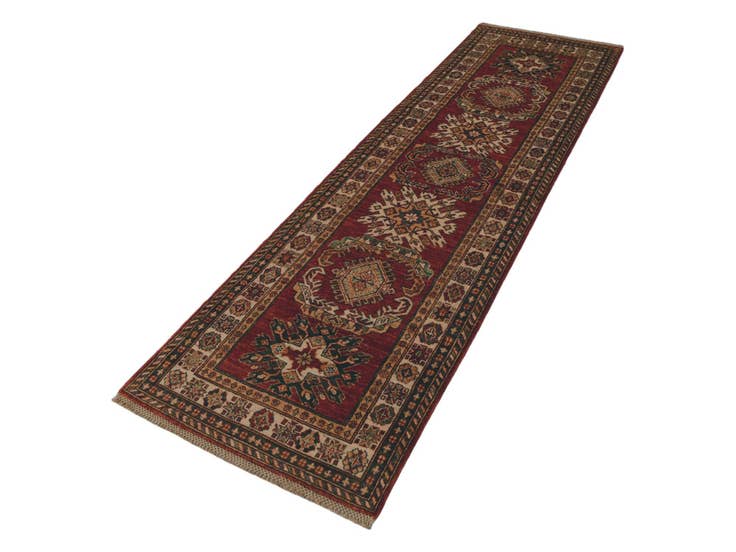 Detail image of 2' 7 x 8' 3 Hand Knotted Kazak Runner Rug