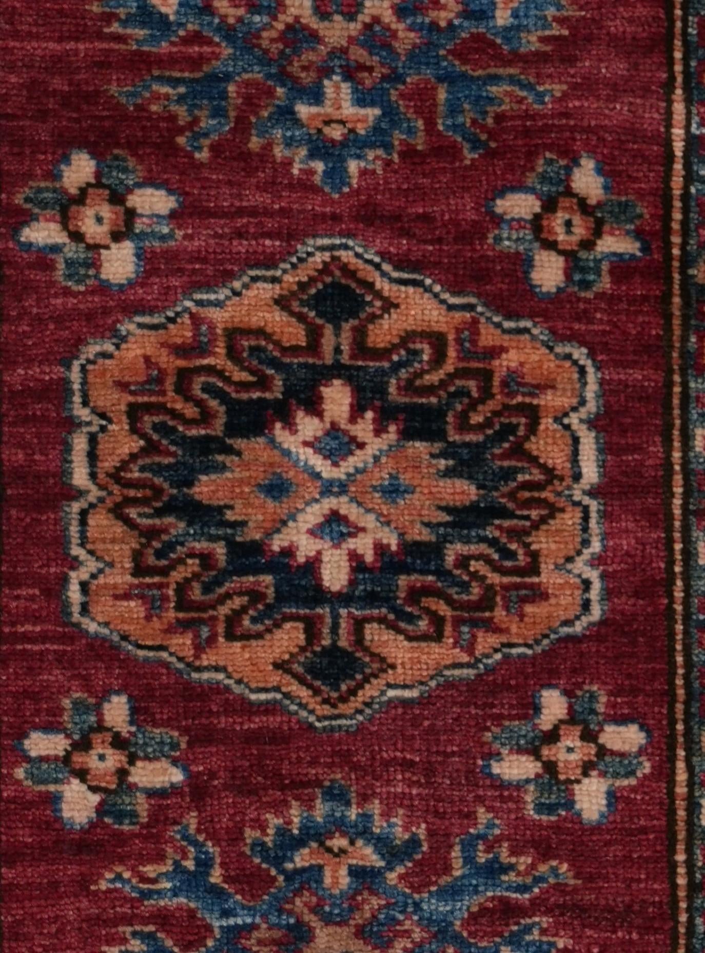 2' x 5' 8 Hand Knotted Kazak Runner Rug