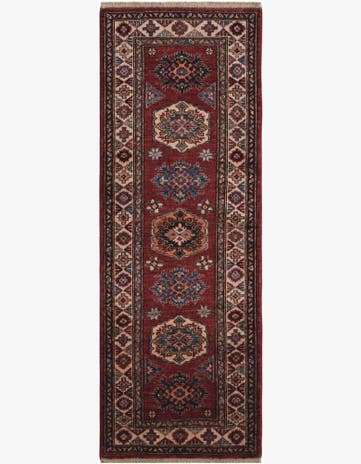 2' x 5' 8 Hand Knotted Kazak Runner Rug