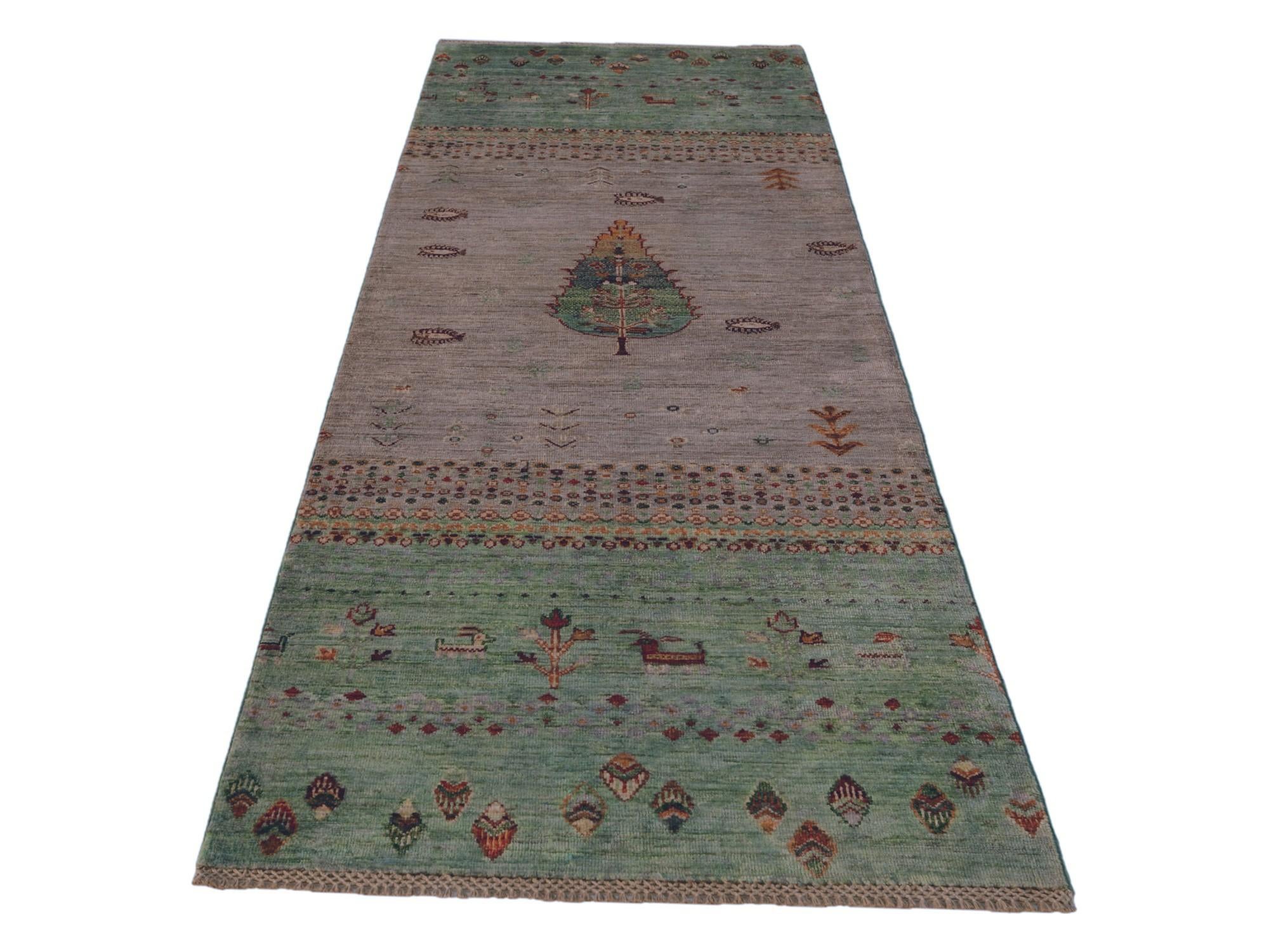 2' 10 x 8' 3 Hand Knotted Kazak Runner Rug