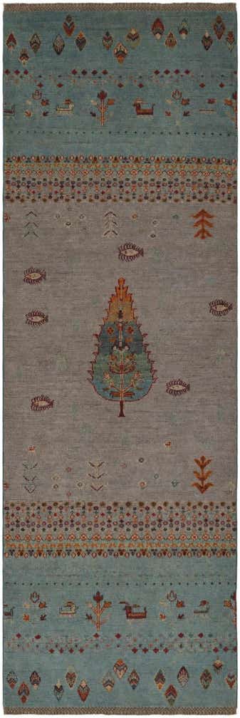 2' 10 x 8' 3 Hand Knotted Kazak Runner Rug