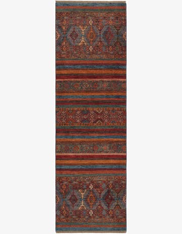 2' 8 x 8' 7 Hand Knotted Kazak Runner Rug