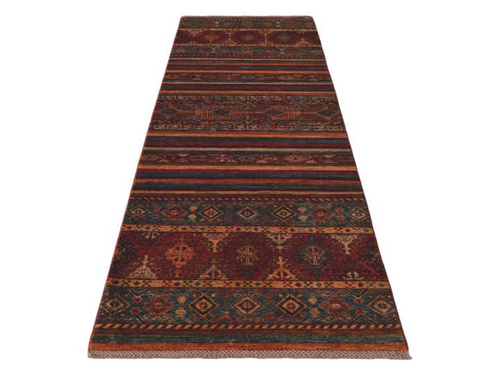 2' 8 x 8' 7 Hand Knotted Kazak Runner Rug