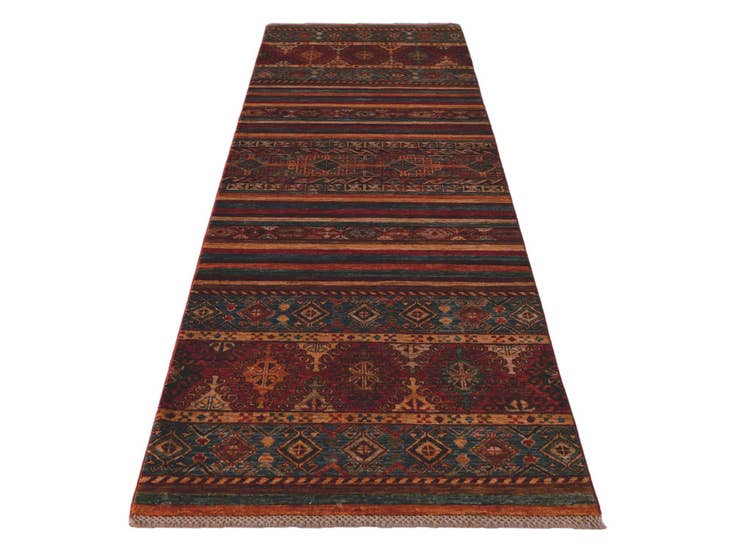 Detail image of 2' 8 x 8' 7 Hand Knotted Kazak Runner Rug