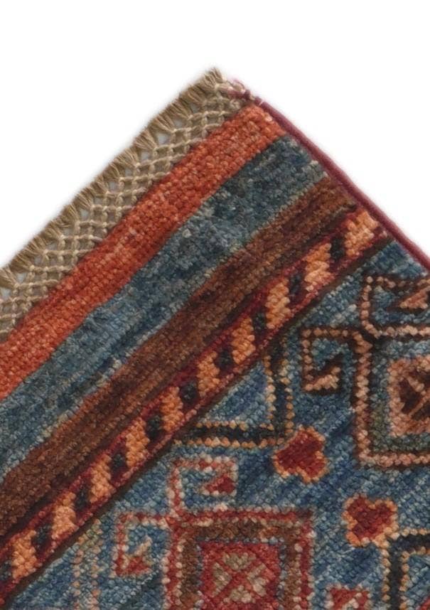 Detail image of 2' 8 x 8' 7 Hand Knotted Kazak Runner Rug