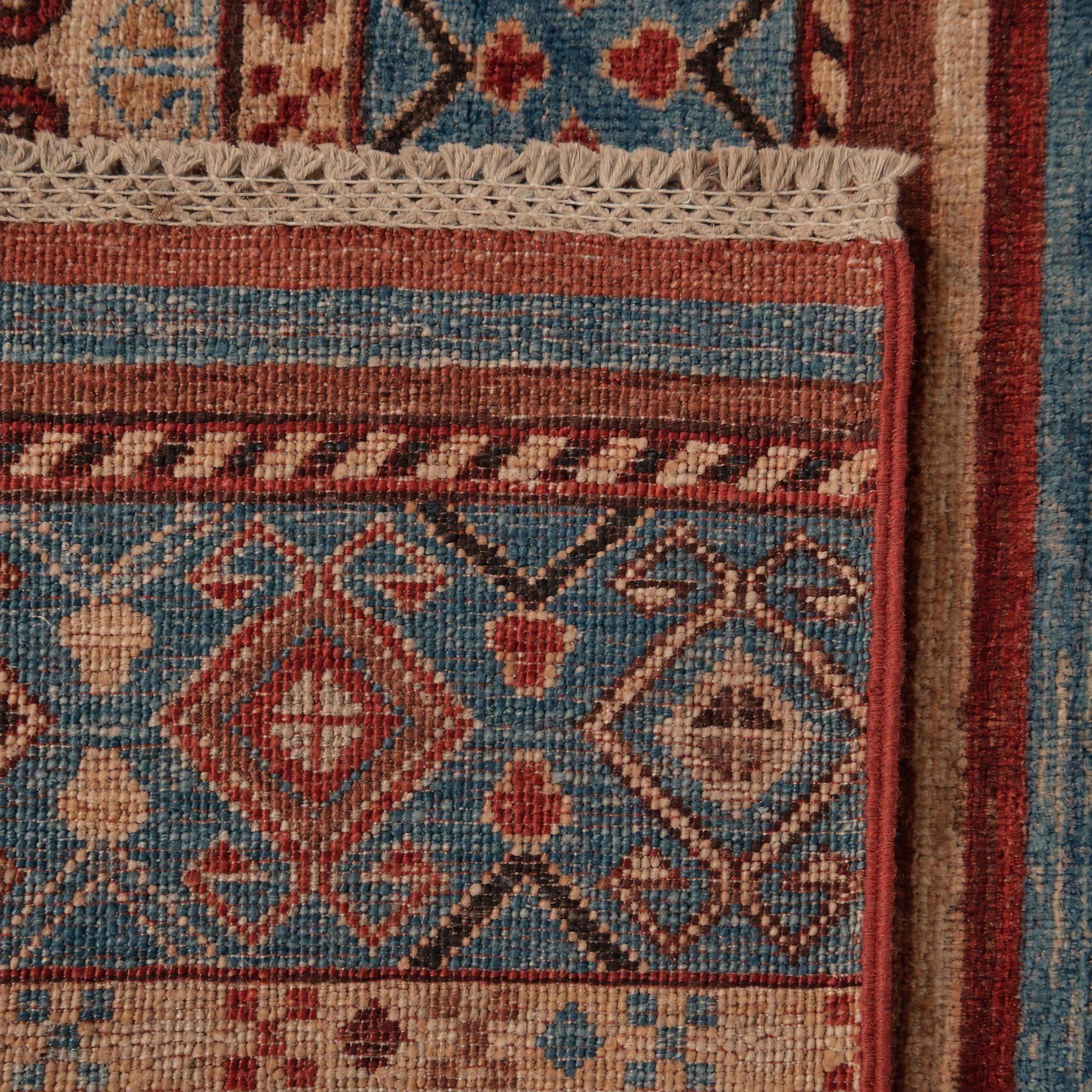 80cm x 260cm anudado a mano Kazak Alfombra Pasillera