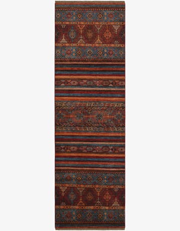 2' 8 x 8' 7 Hand Knotted Kazak Runner Rug