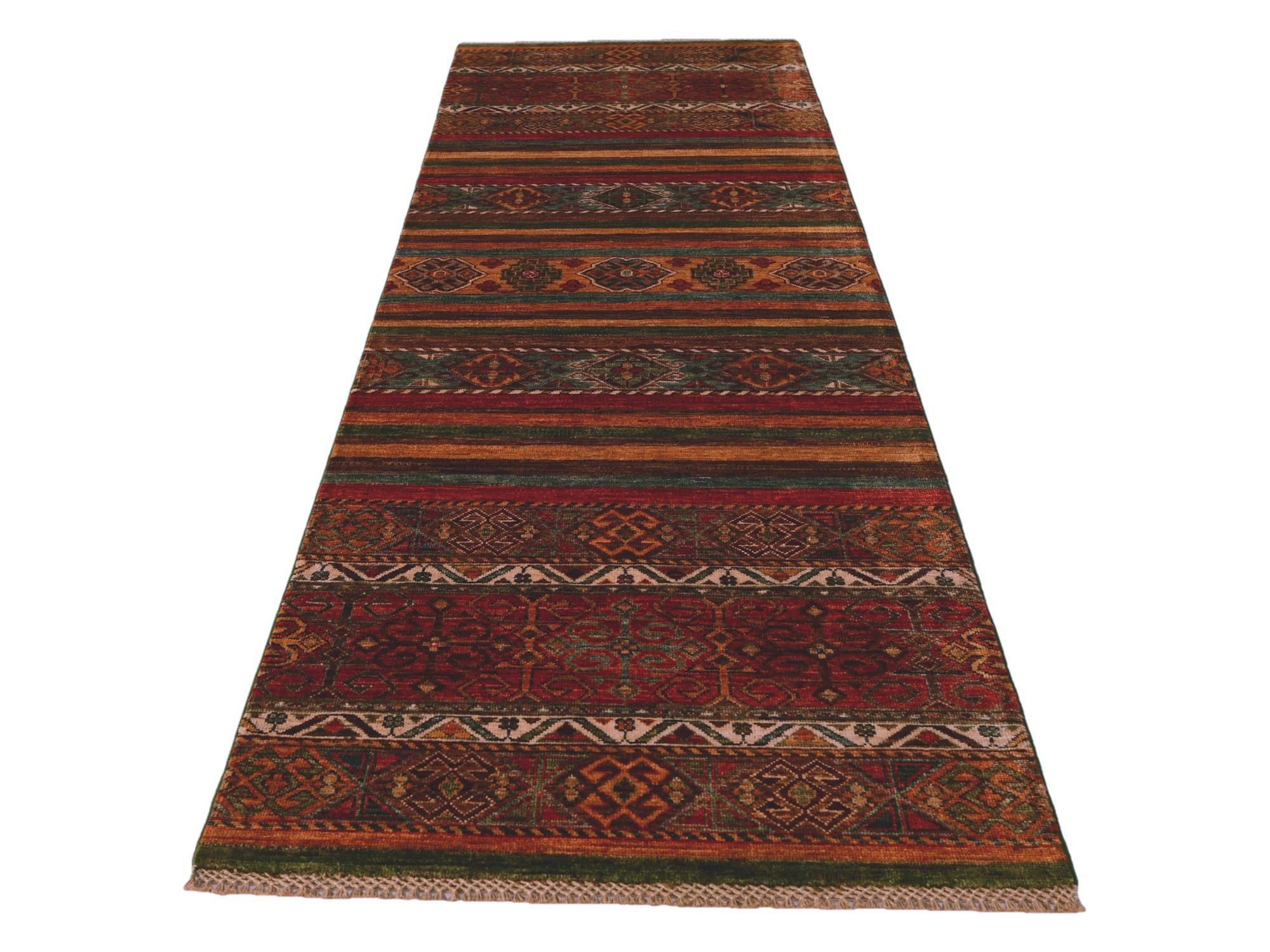 2' 9 x 8' 7 Hand Knotted Kazak Runner Rug