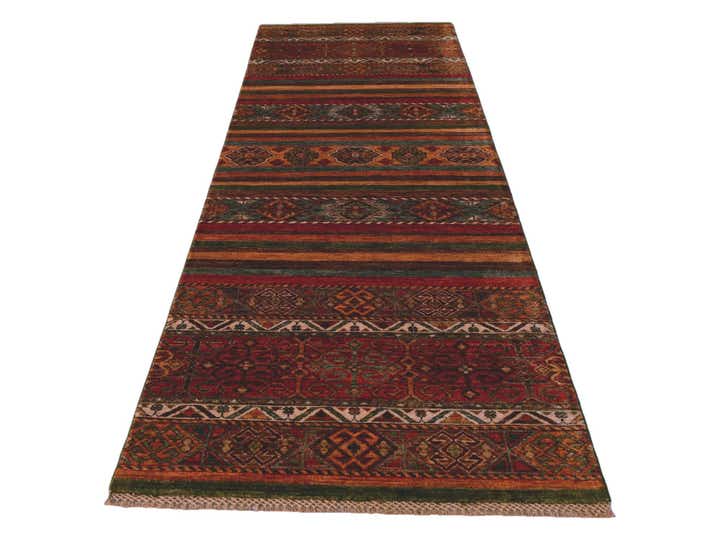 2' 9 x 8' 7 Hand Knotted Kazak Runner Rug