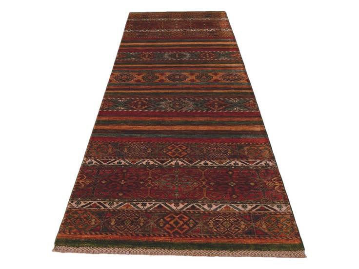 Detail image of 2' 9 x 8' 7 Hand Knotted Kazak Runner Rug