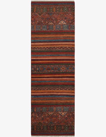 2' 9 x 8' 6 Hand Knotted Kazak Runner Rug
